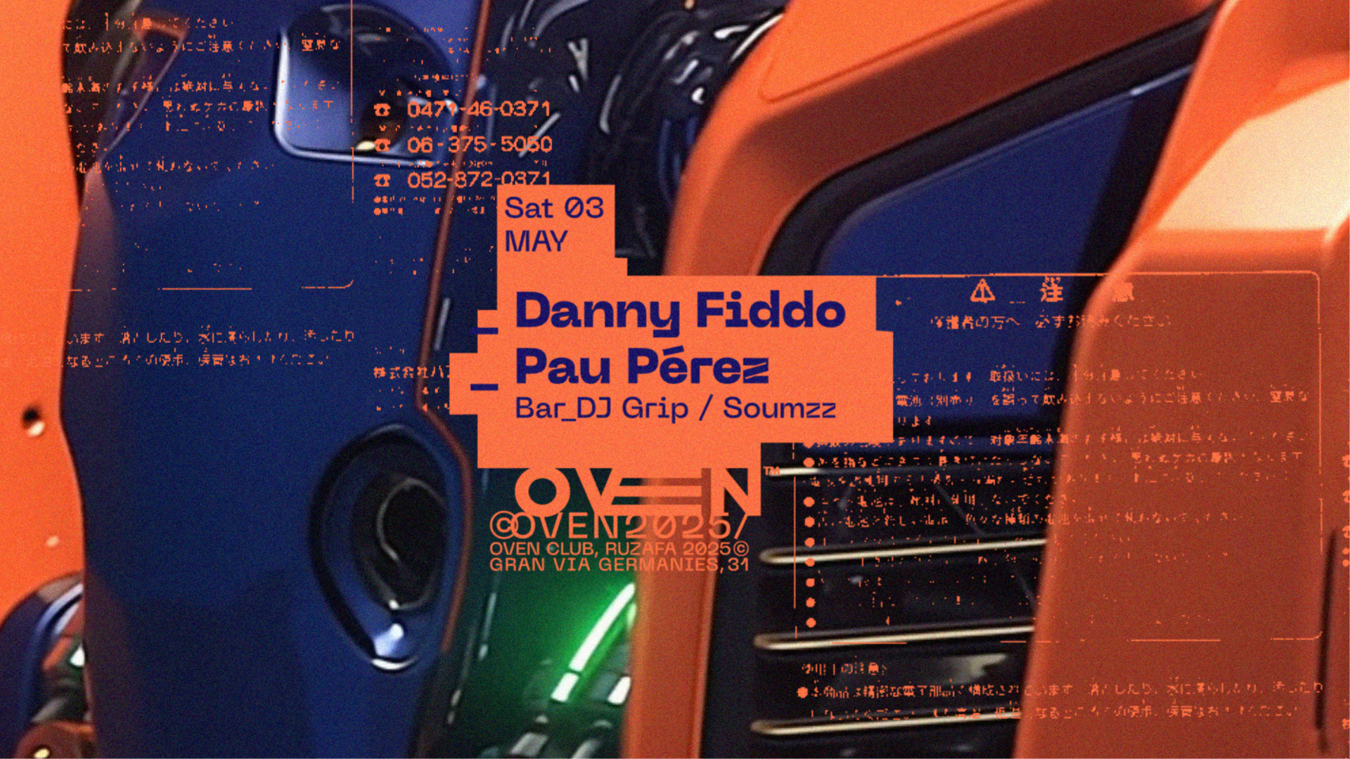 Danny Fiddo + Pau Pérez / Bar: DJ GRIP + SOUMZZ image