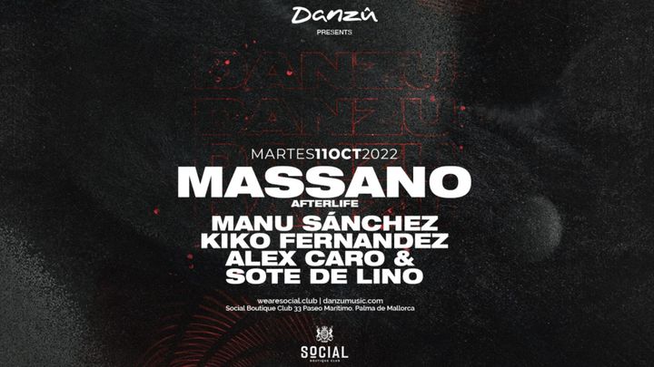 Cover for event: Danzû presents. Massano (afterlife)