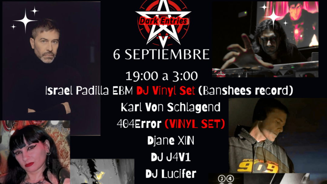 DARK ENTRIES - DJ Israel Padilla (EBM vinyl Set) DJ`S & DARK MARKET image