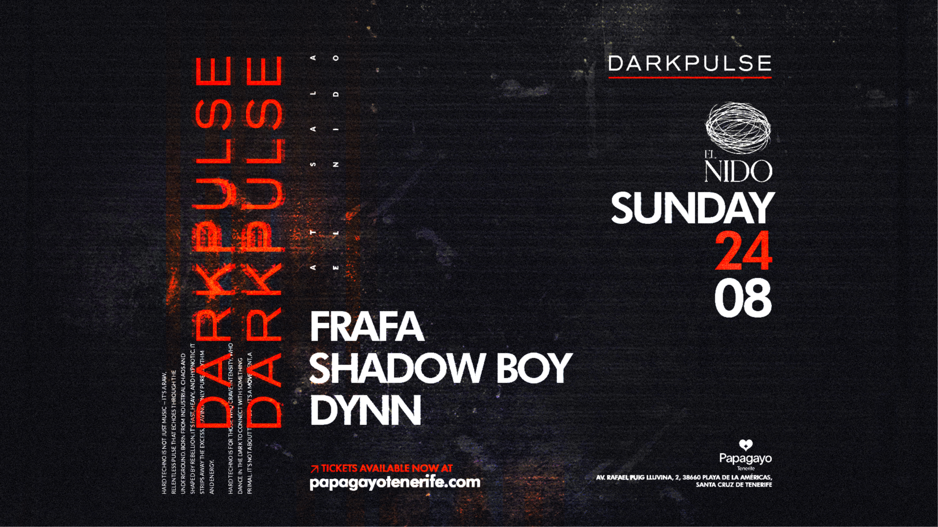 Dark Pulse · Sala El Nido · Sun. 24th August 2025 image