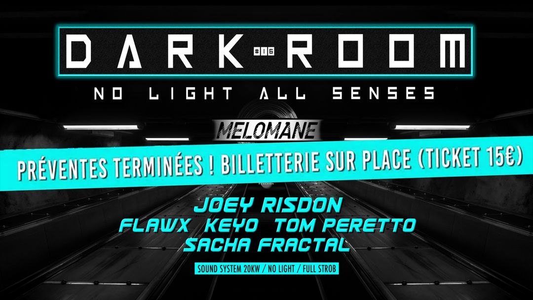 #DARK ROOM#16-Eventplakat