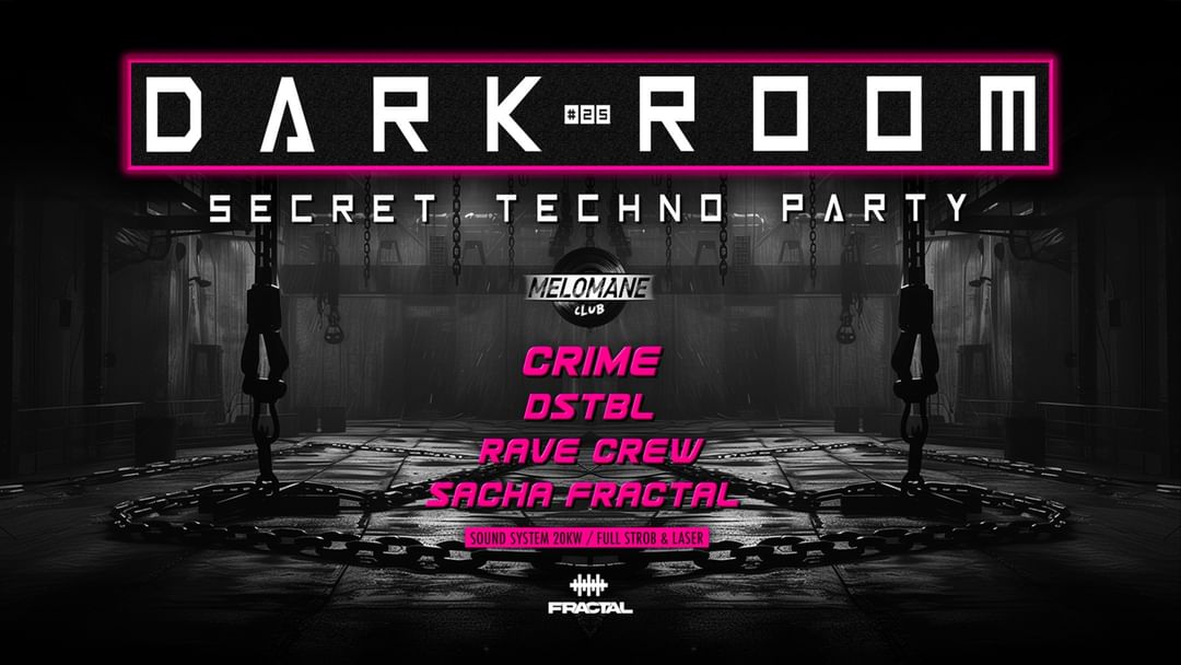 Cartell de l'esdeveniment #DARK ROOM#25