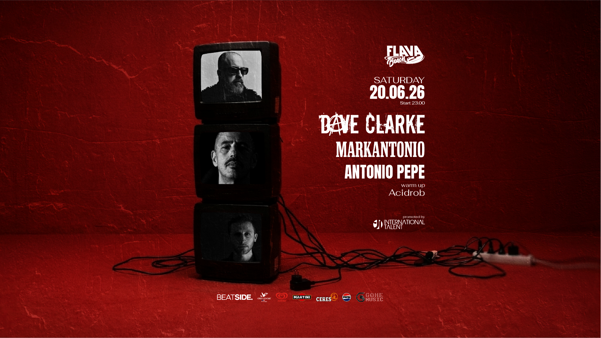 Dave Clarke - Markantonio - Antonio Pepe @ Flava Beach image