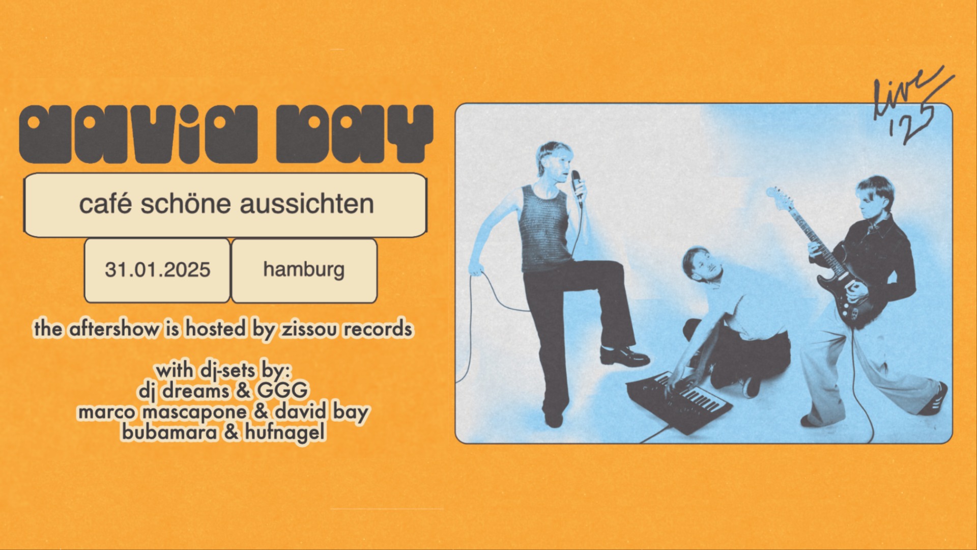 David Bay Live 25 + Aftershow Party with Zissou Records image