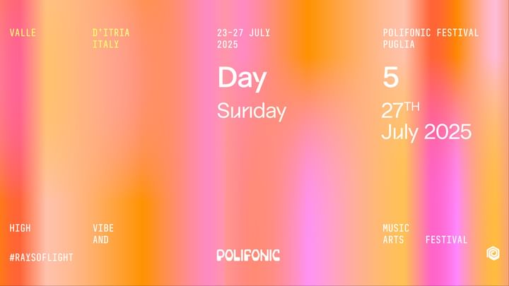 Cover for event: Day 5 Polifonic Festival 2025 at Le Palme Beach Club