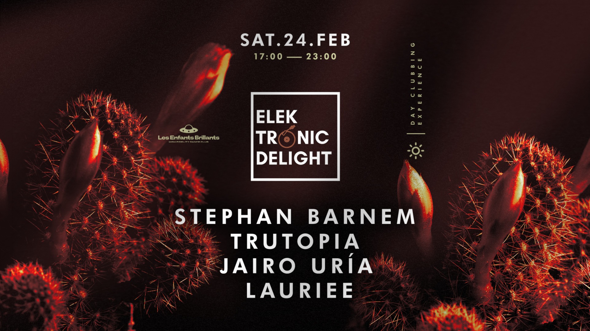 (DAY EVENT) Elektronic Delight invites Stephan Barnem & Trutopia image