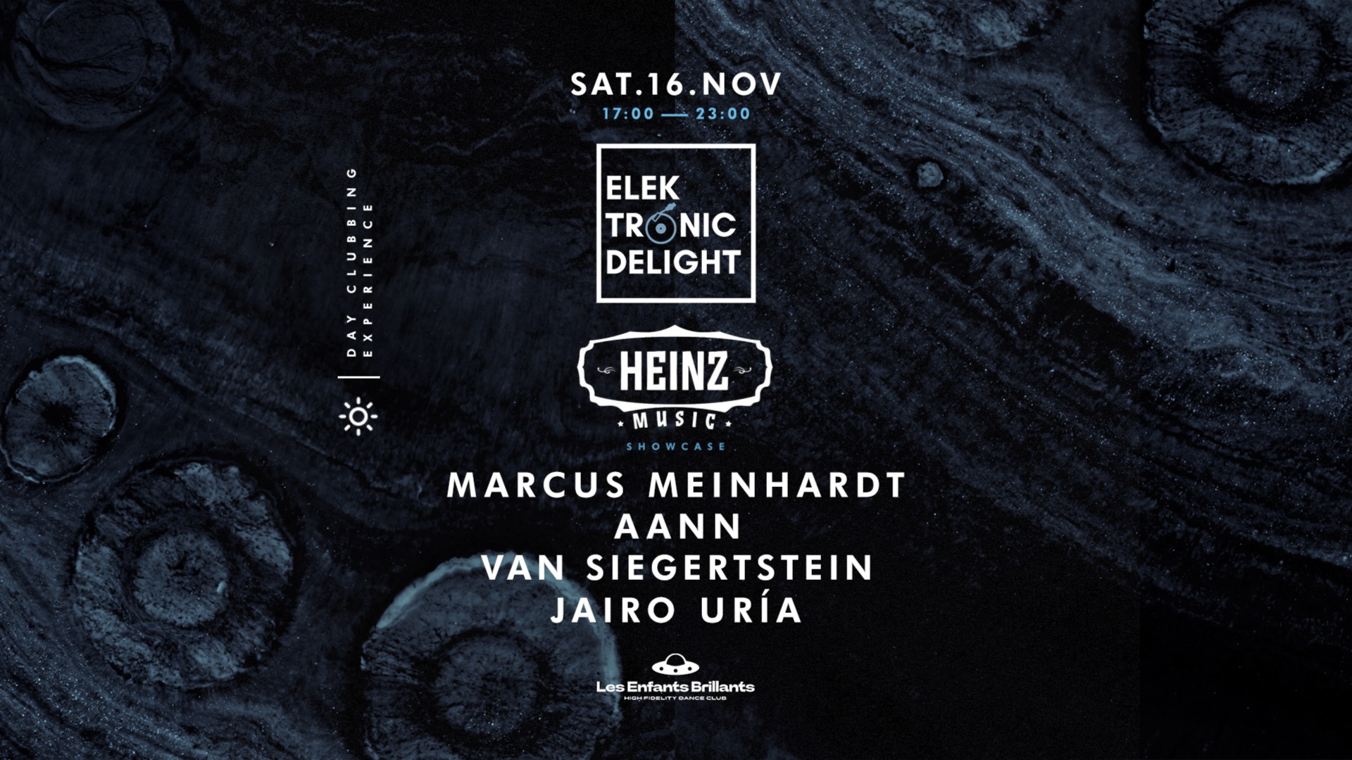 (DAY EVENT) Elektronic Delight presents Heinz Music Showcase image