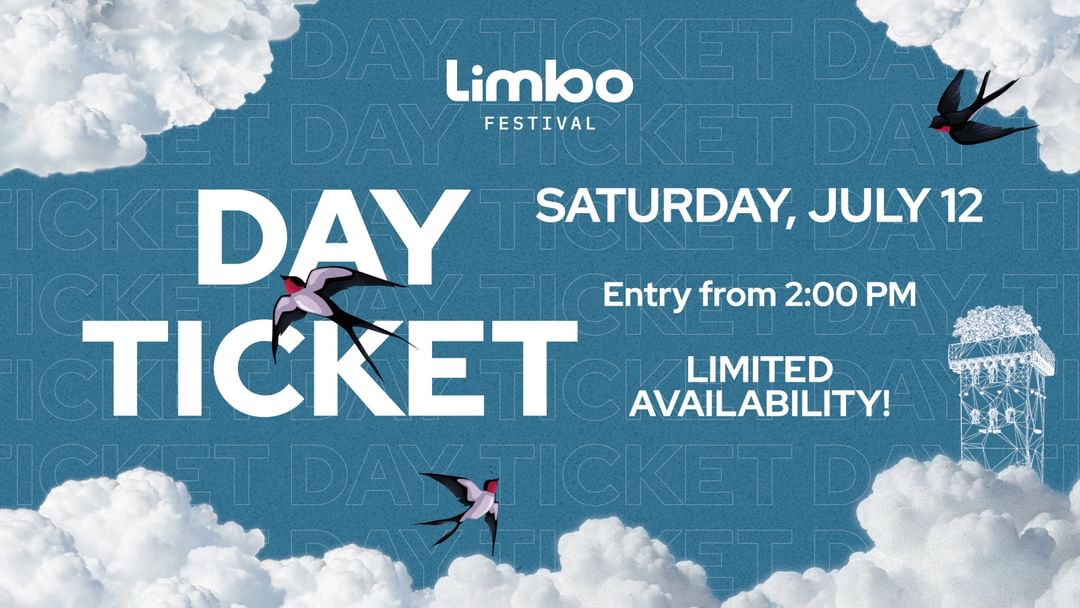 Capa do evento DAY TICKET — SATURDAY, JULY 12