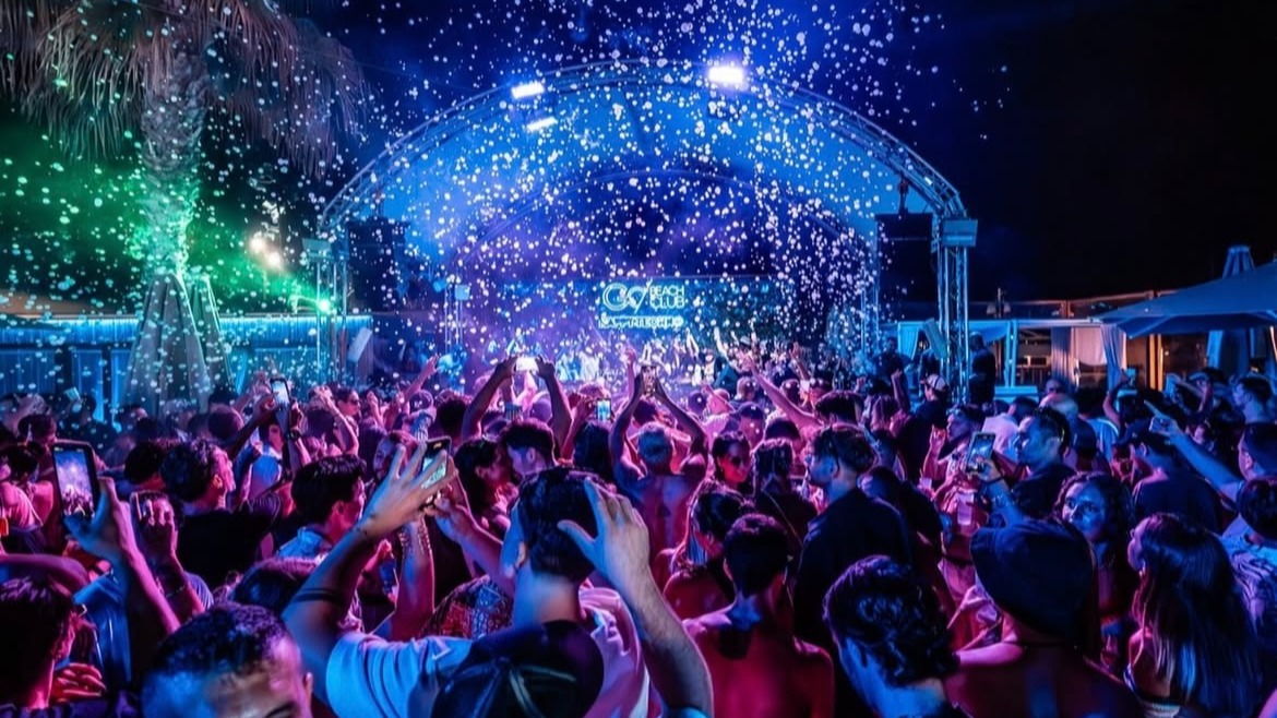 Night time Pool Party image