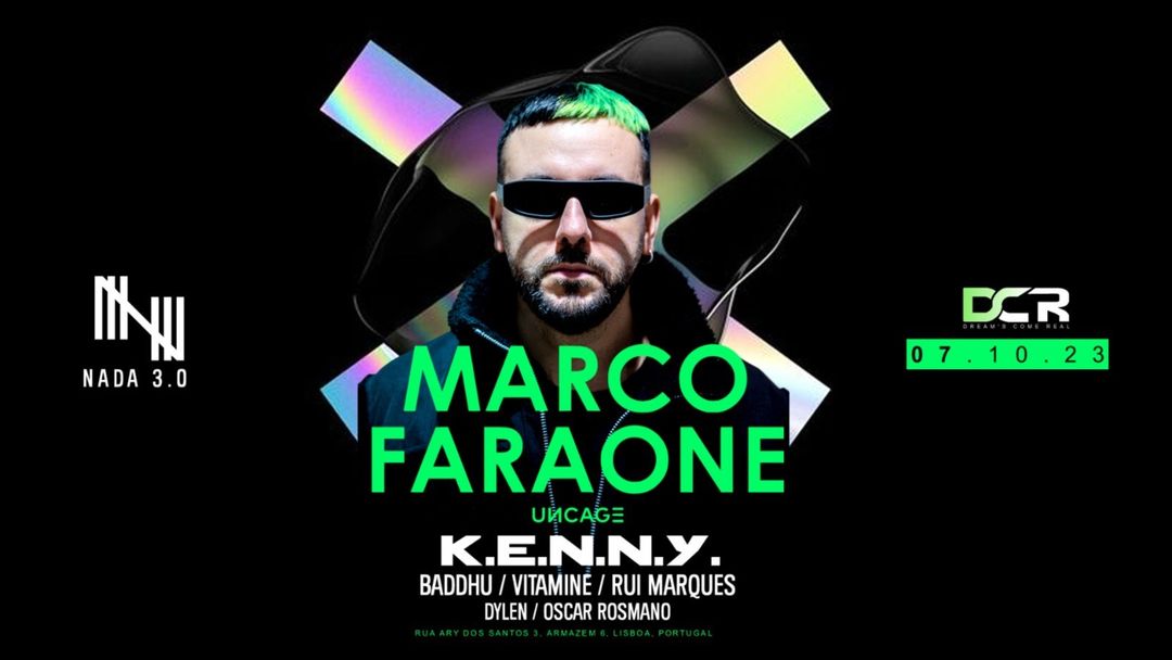 Copertina evento DCR PRESENTS MARCO FARAONE