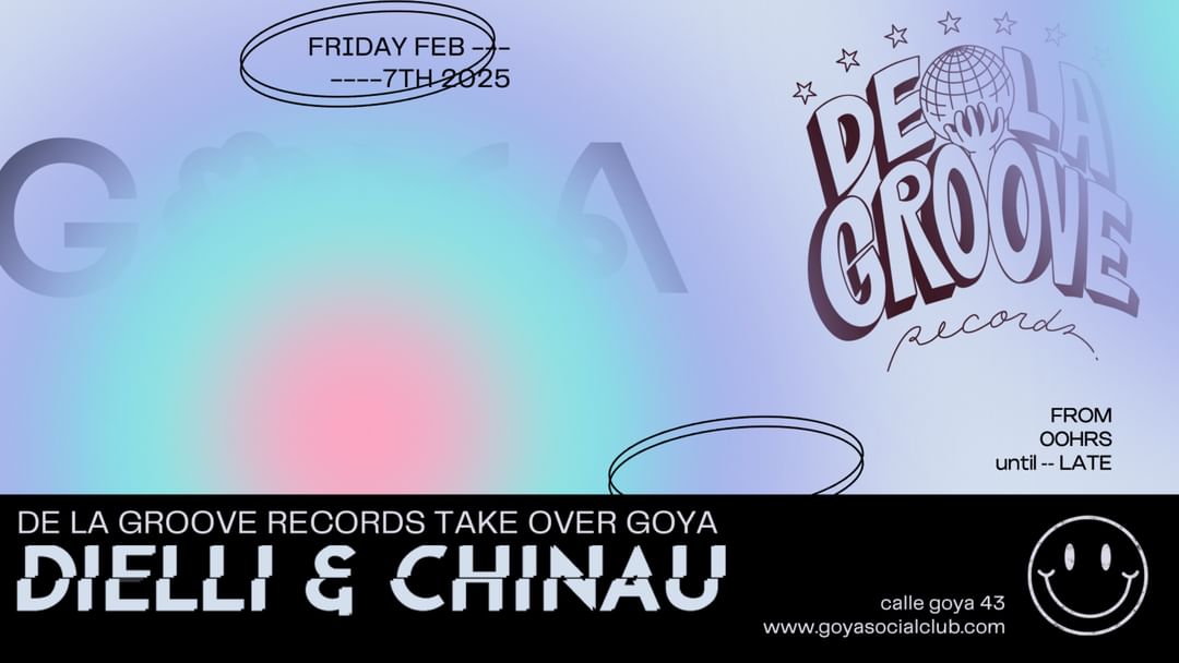 Copertina evento De La Groove takes over GOYA Social Club