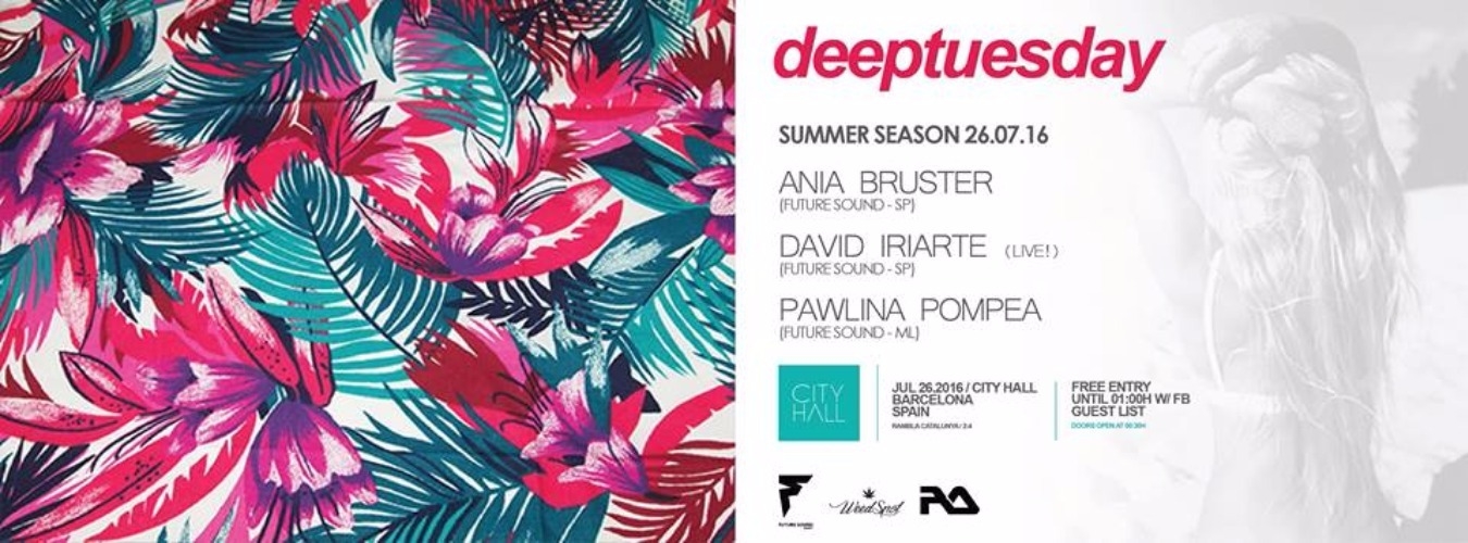 Deep Tuesday: Ania Bruster w/ David Iriarte + Pawlina Pompea image
