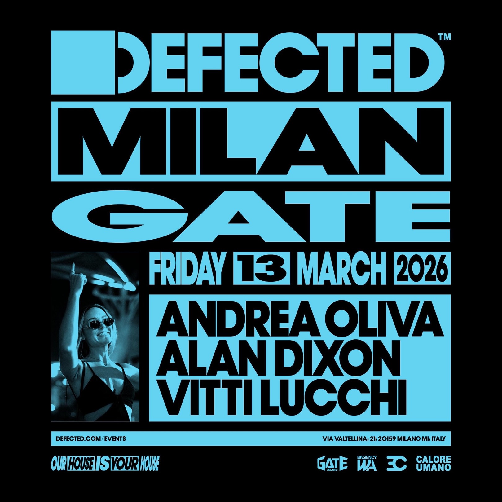 DEFECTED Milan w/ Andrea Oliva, Alan DIxon, Vittilucchi image