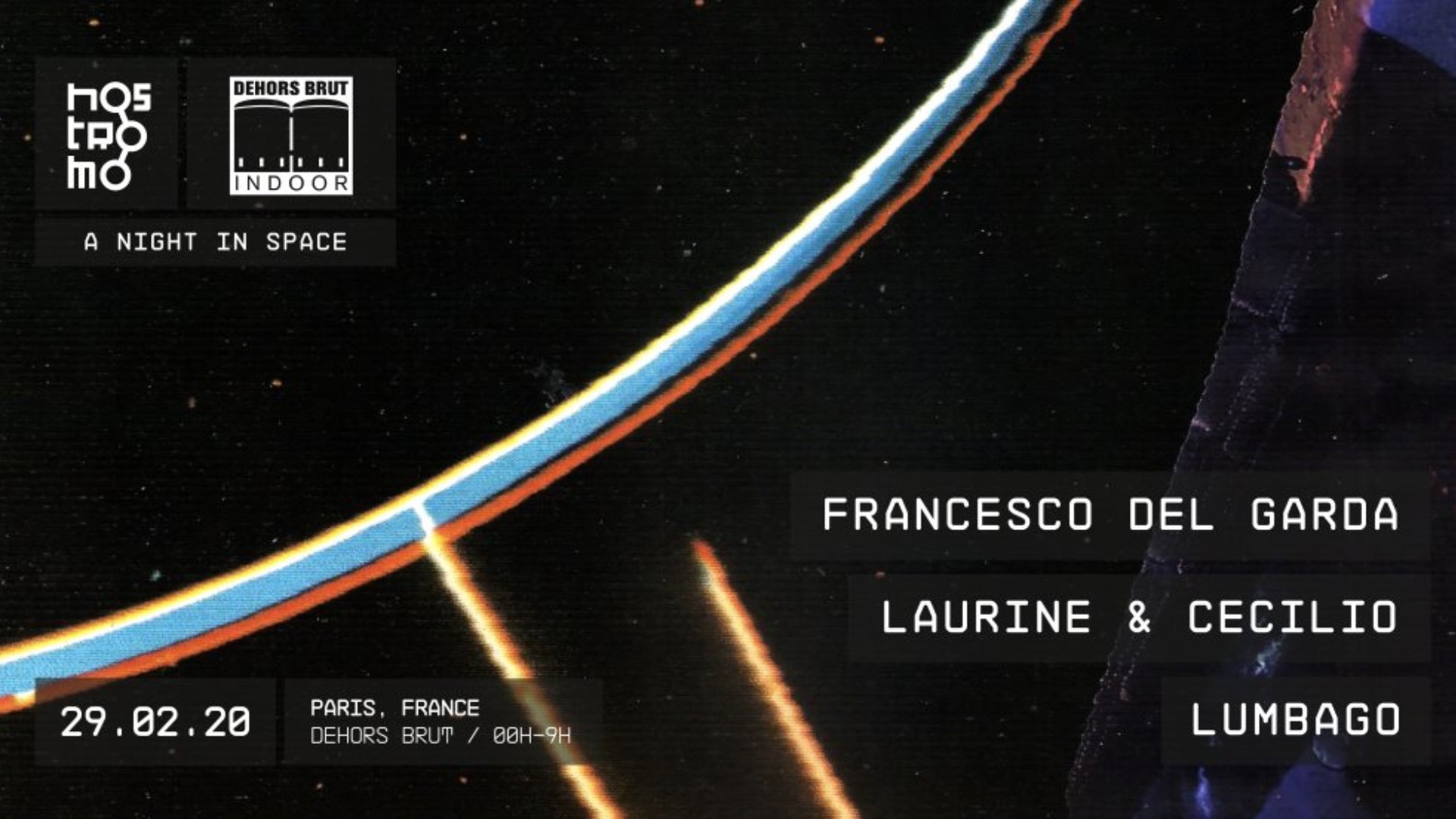 Dehors Brut x Nostromo: Francesco Del Garda, Laurine & Cecilio, Lumbago image