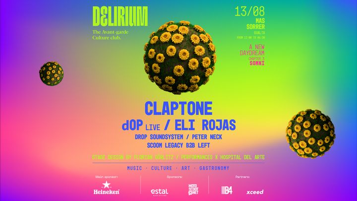Cover for event: Delirium at Mas Sorrer presents Claptone