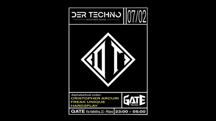 Cover for event: DER TECHNO @Gate Milano