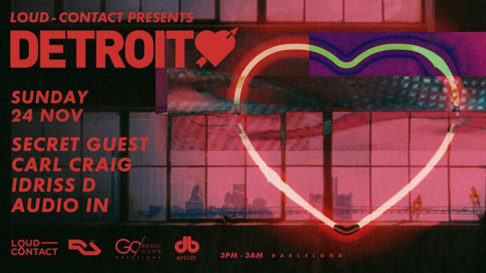 Detroit Love w/ Secret Guest TBA (Detroit-Usa), Carl Craig & more image