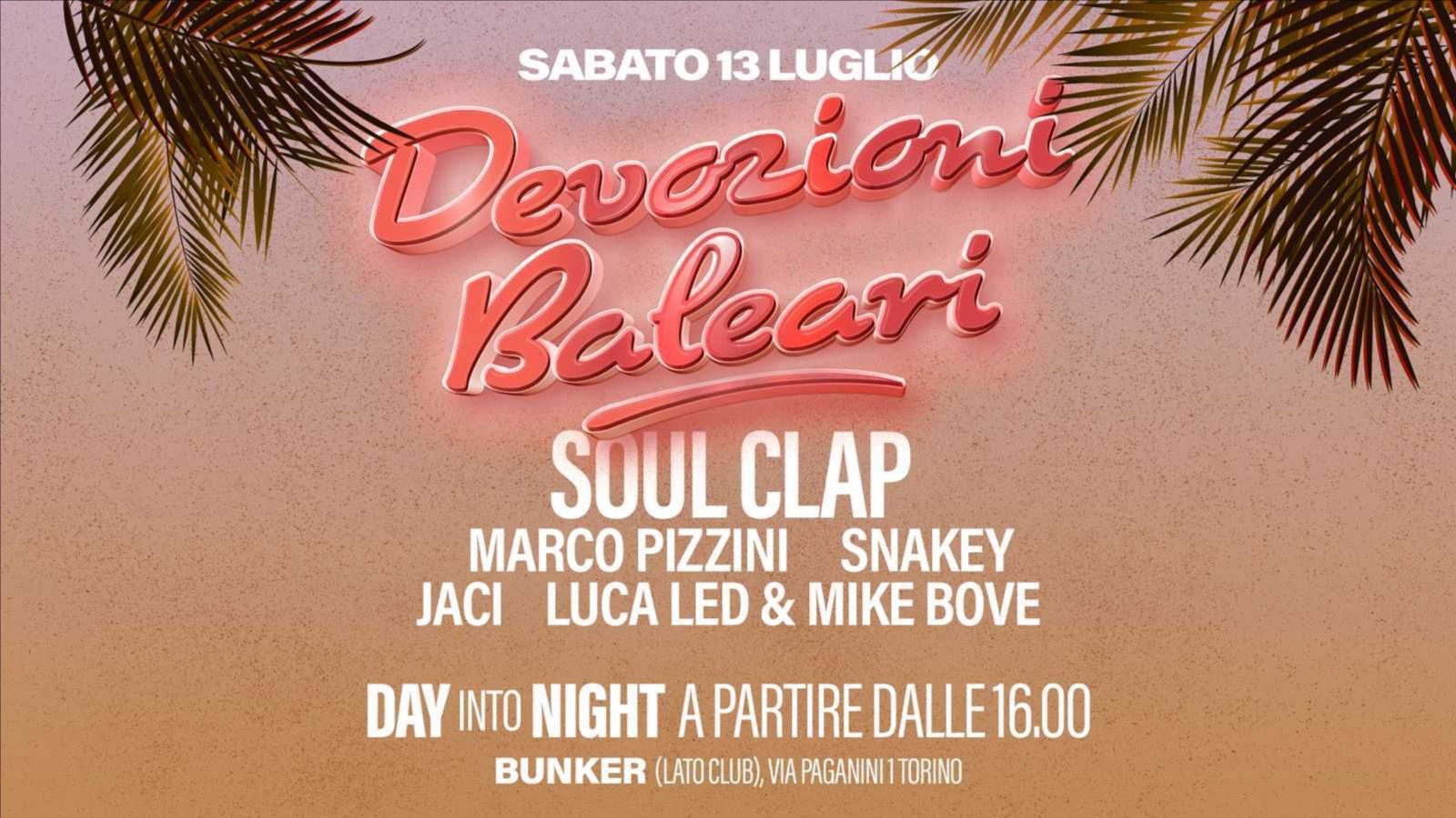 DEVOZIONI BALEARI presenta SOUL CLAP 