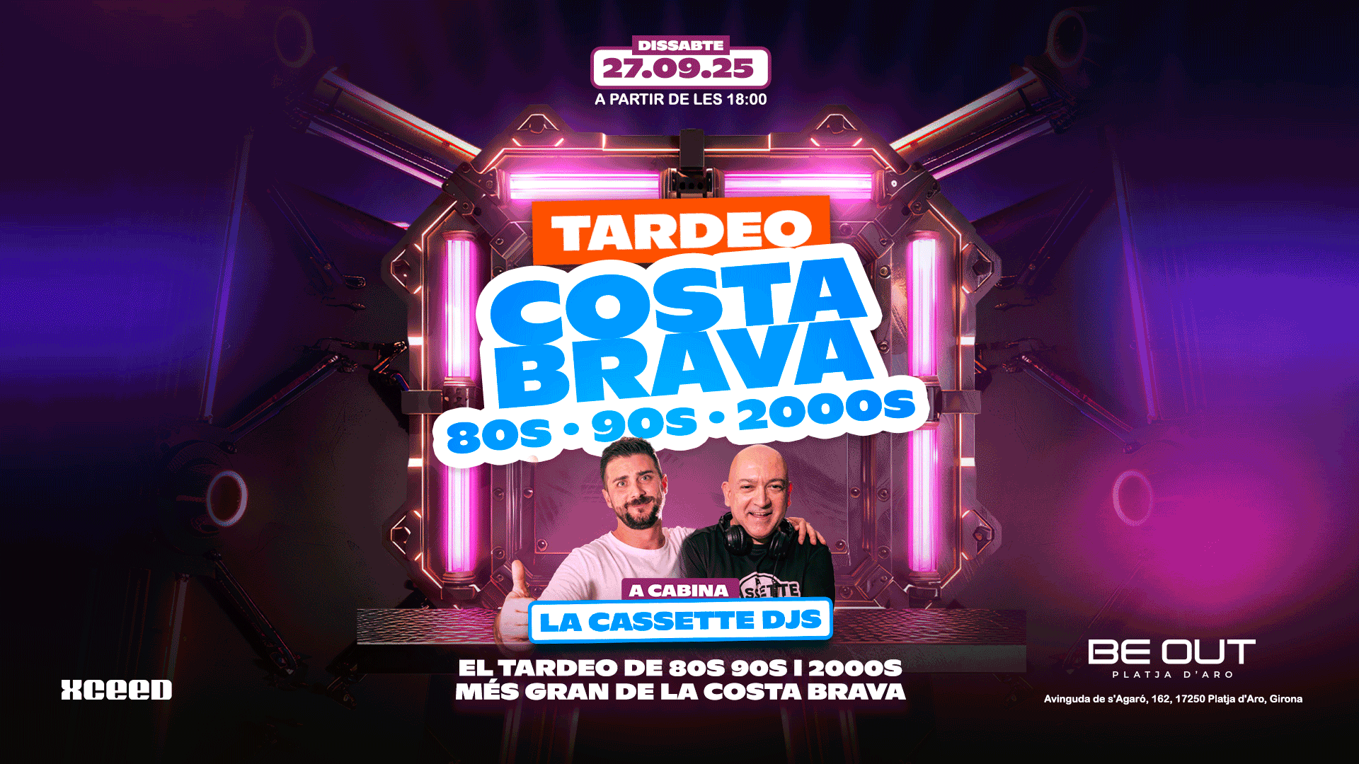 DIS 27/09 TARDEO COSTA BRAVA 80s 90s 00s @ BE OUT image