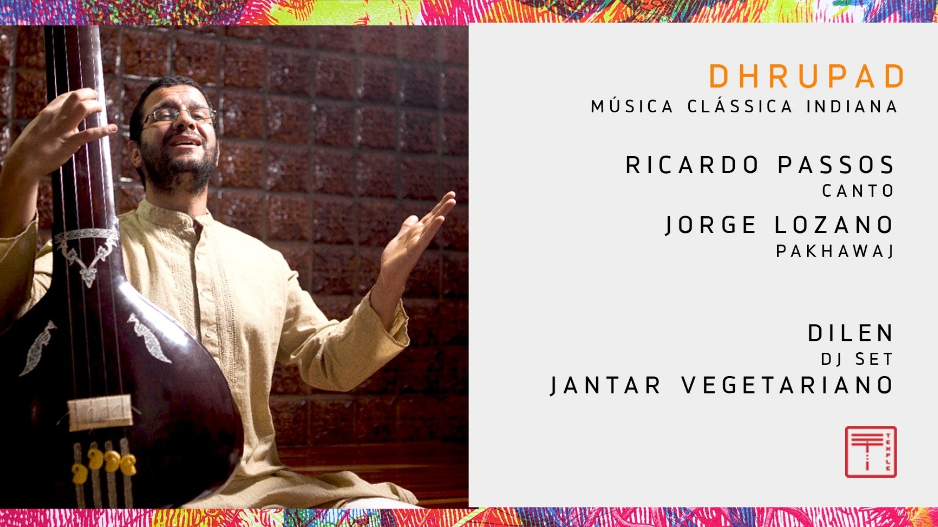 DHRUPAD - Música Clássica Indiana + Jantar vegetariano image