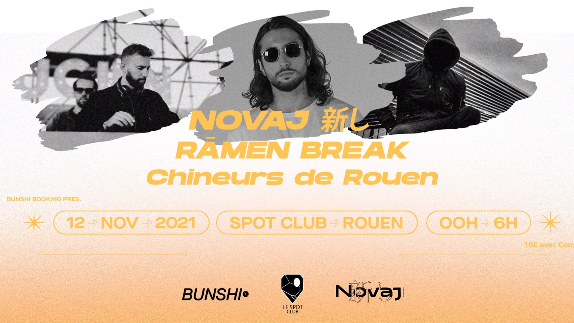 Di Barsotti aka Novaj 新し + Rāmen Break + Chineurs De Rouen at Le Spot Club image