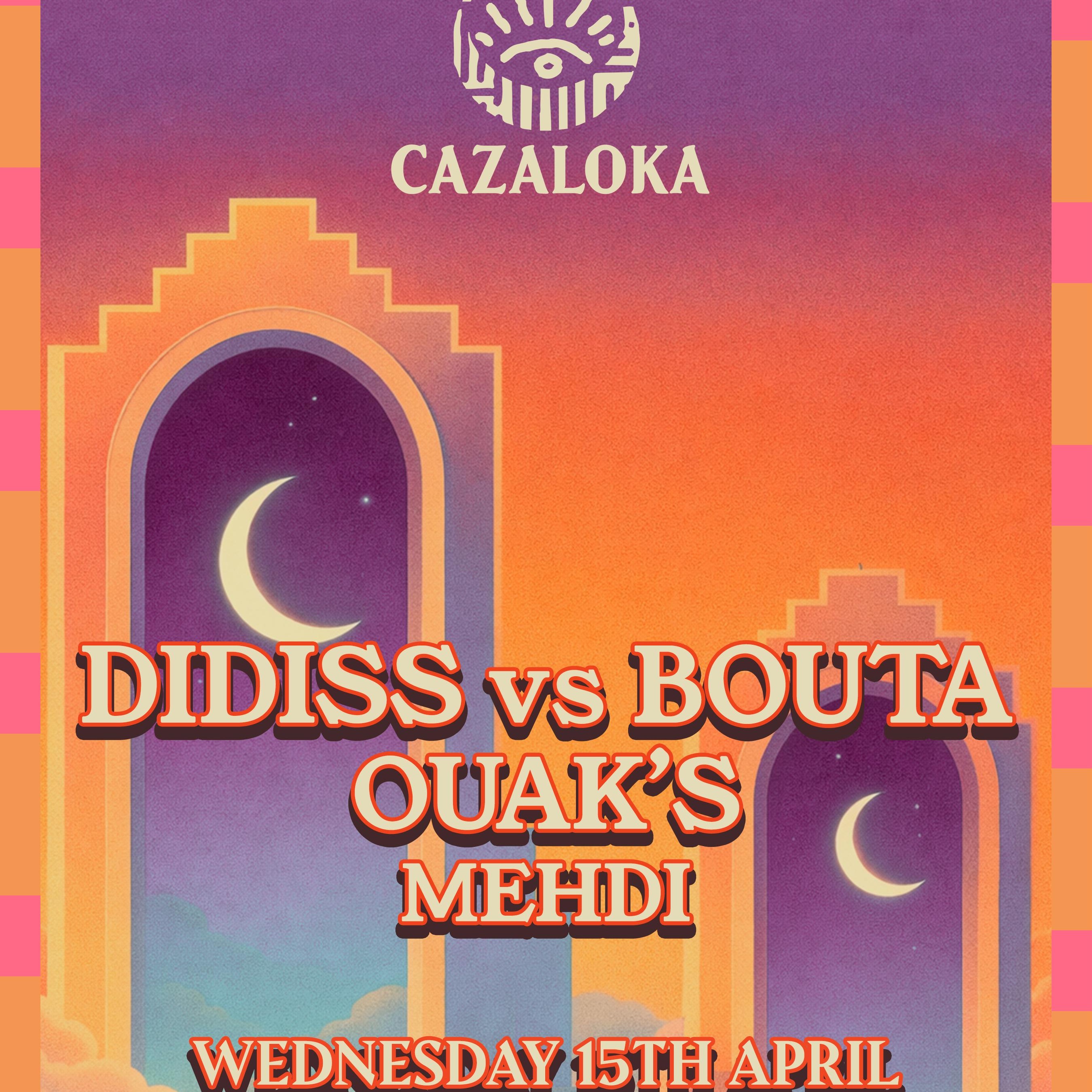 Cartaz oficial do evento Didiss vs Bouta - Cazaloka