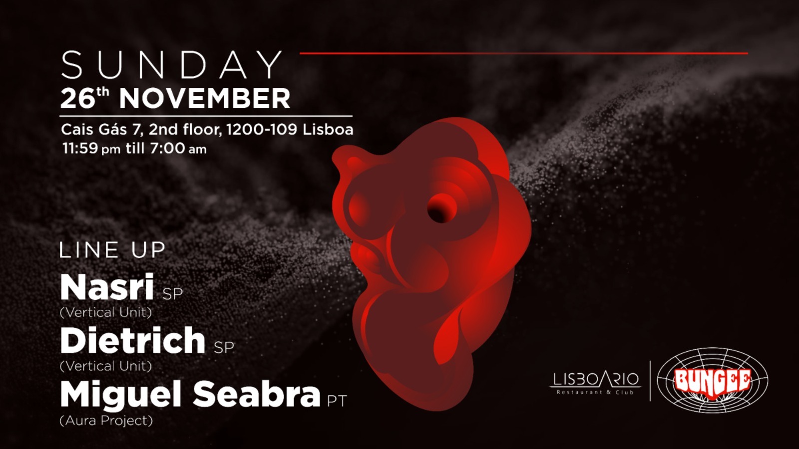 DIETRICH • NASRI • MIGUEL SEABRA | SUN 26 NOV • LISBOA RIO image