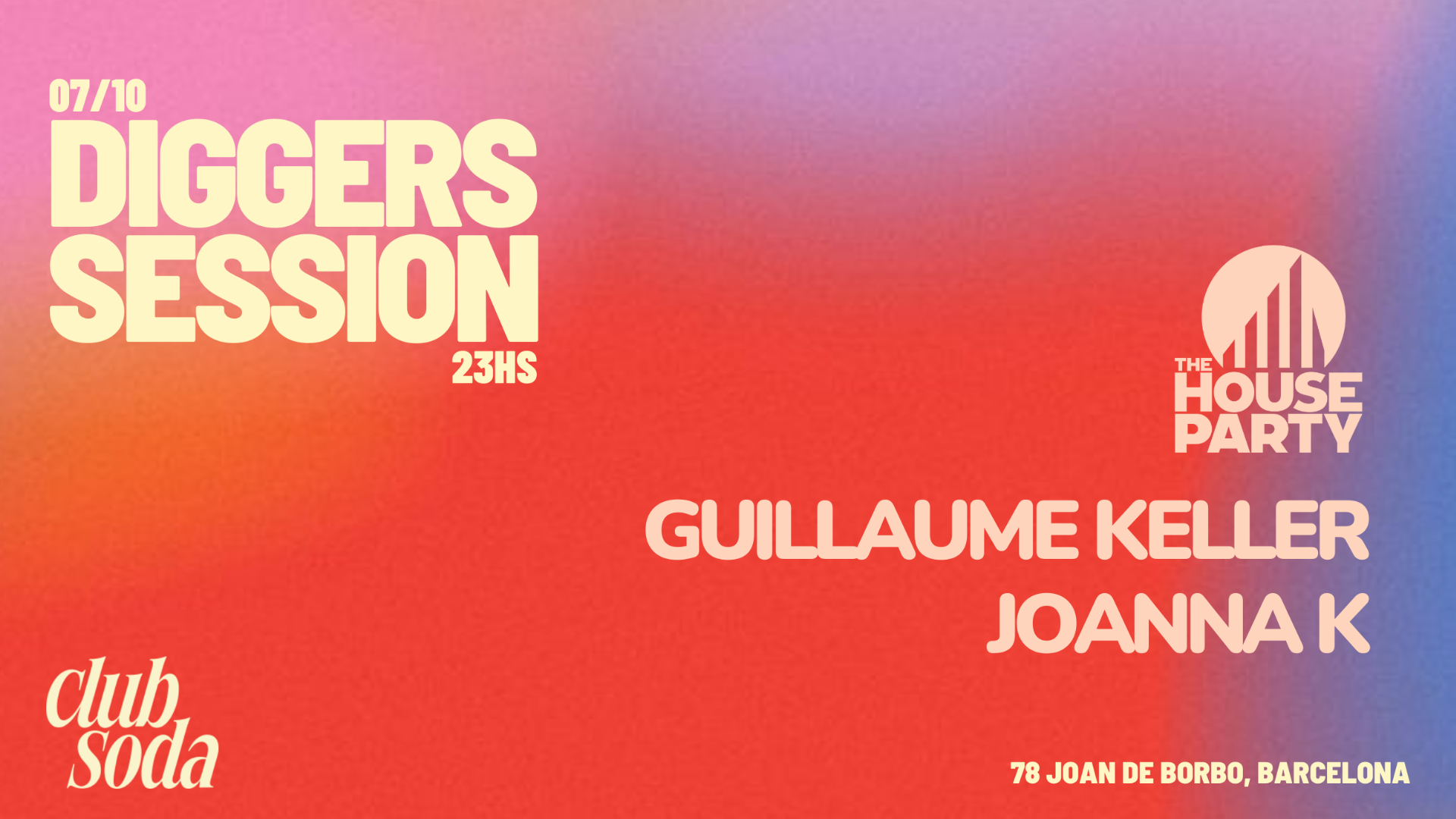 Diggers Session with The House Party: Guillaume Keller & Joanna K image