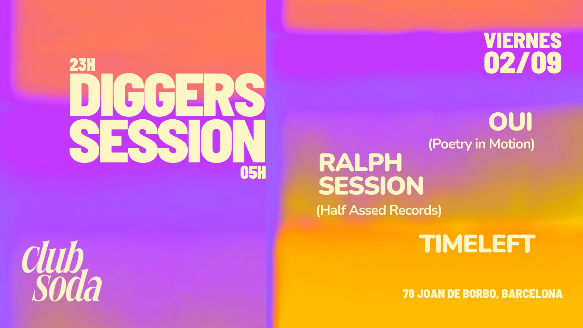 Diggers Session with Timeleft, OUI & Ralph Session image