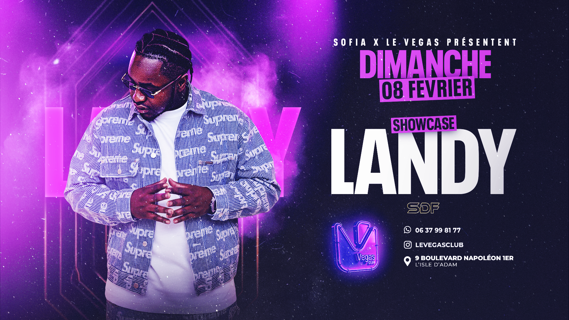 🚨DIMANCHE 8 FÉV- SHOWCASE LANDY🚨 image