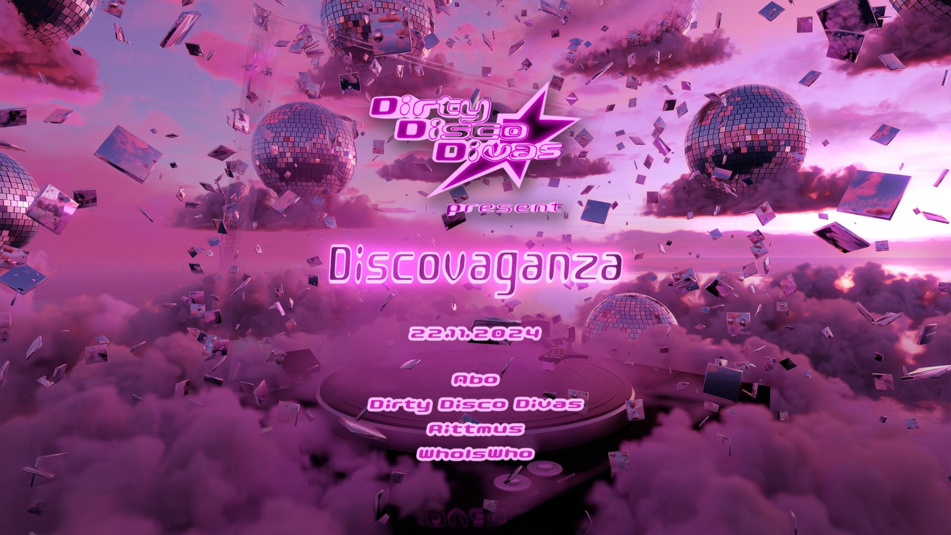 Dirty Disco Divas pres. Discovaganza with Abo I Rittmus I WhoIsWho