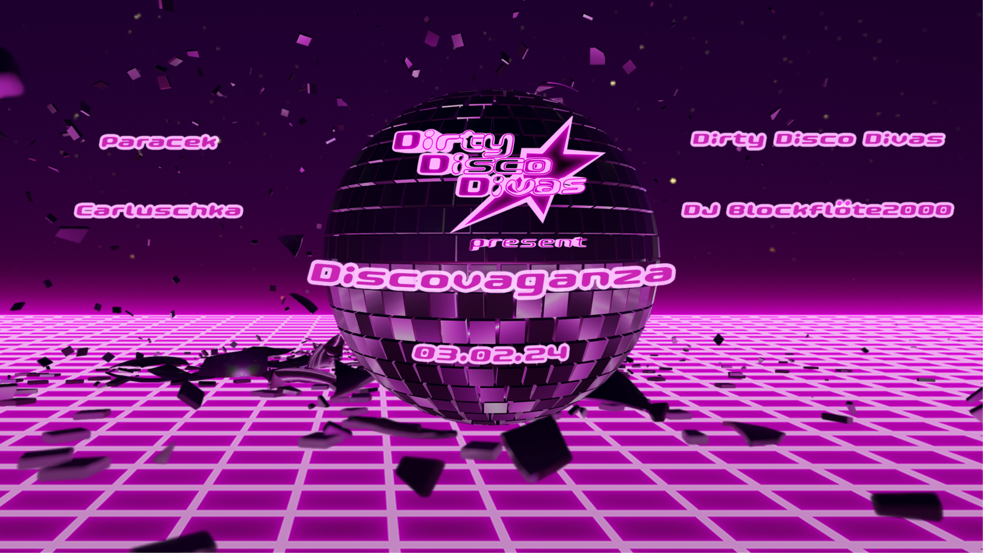 Dirty Disco Divas pres. Discovaganza with Paraçek I Carluschka I DJ Blockflöte2000 image