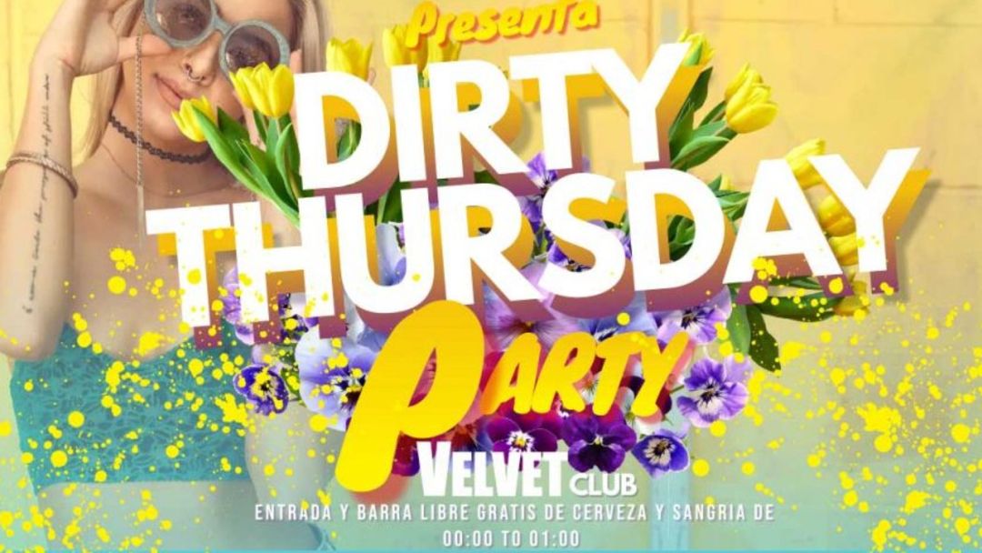 Capa do evento Dirty Thursday – Barra libre gratis - Jueves