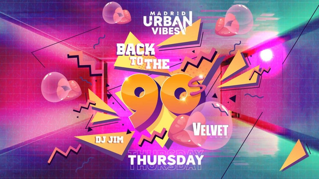 Dirty Thursday, Back to the 90's @Velvet event cover