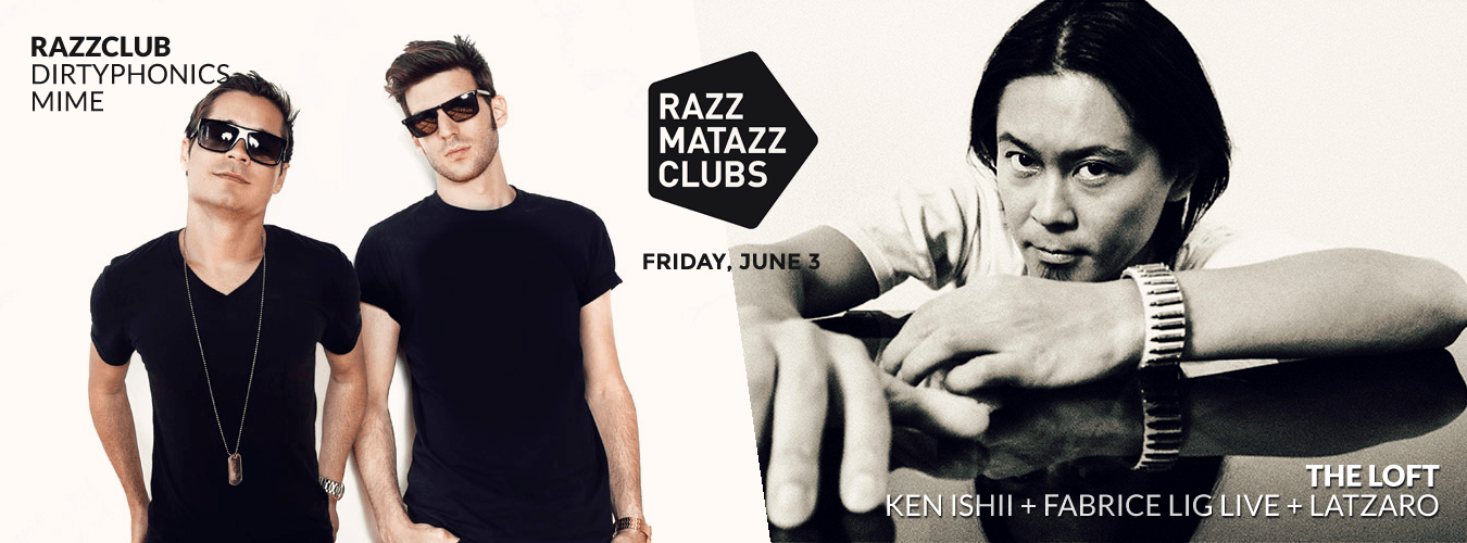 Dirtyphonics at Razzclub & Ken Ishii with Fabrice Lig at The Loft image