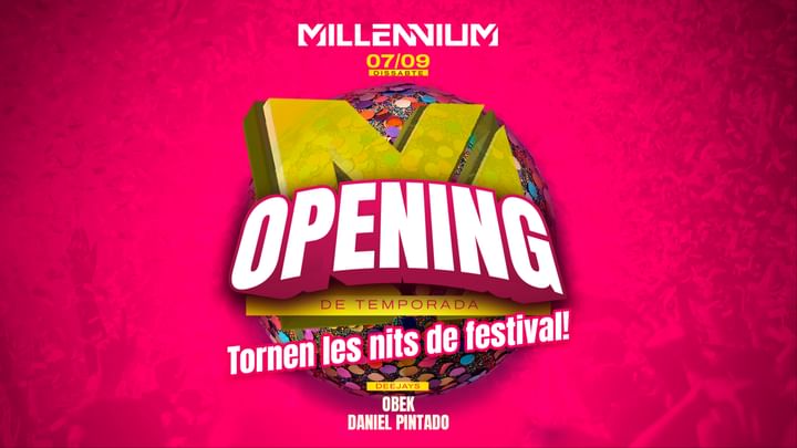 Cover for event: DIS 07 OPENING MILLENNIUM