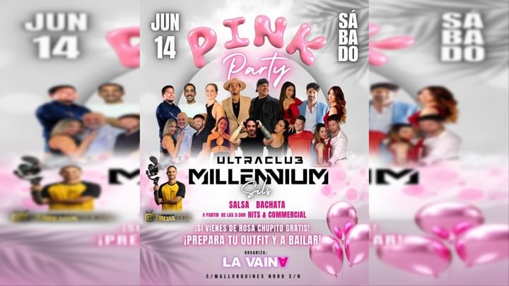 Cover for event: DIS 14/07   LA VAINA PINK PARTY open air  Millenium Salsa / Bachata / Kizomba 