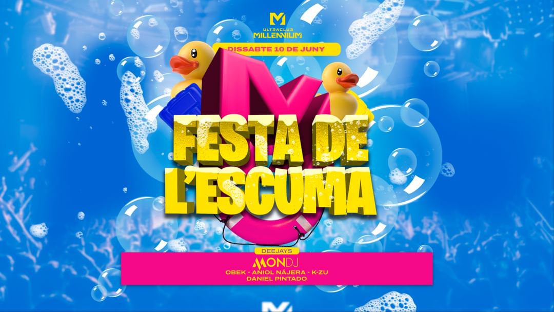 DIS 1O FESTA DE L'ESCUMA-Eventplakat