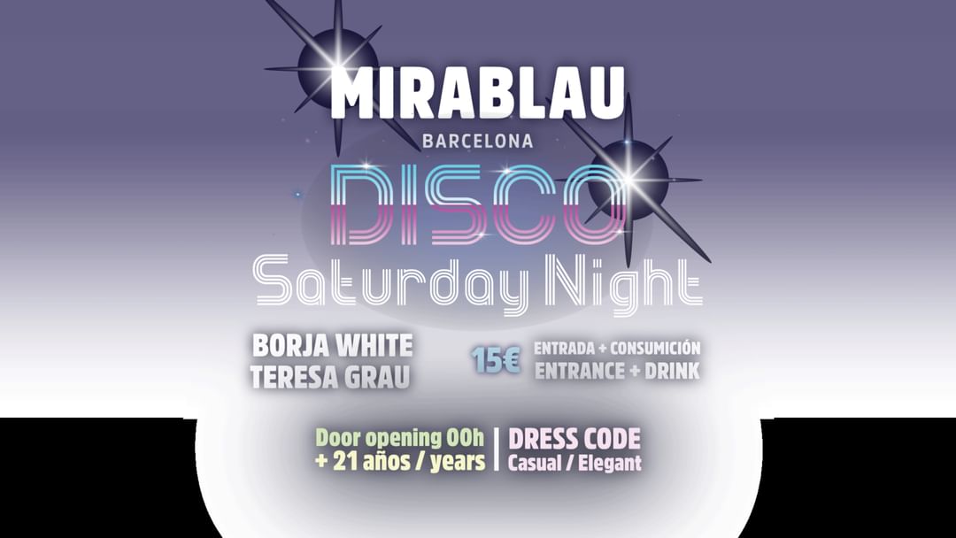 Cartel del evento DISCO SATURDAY NIGHT