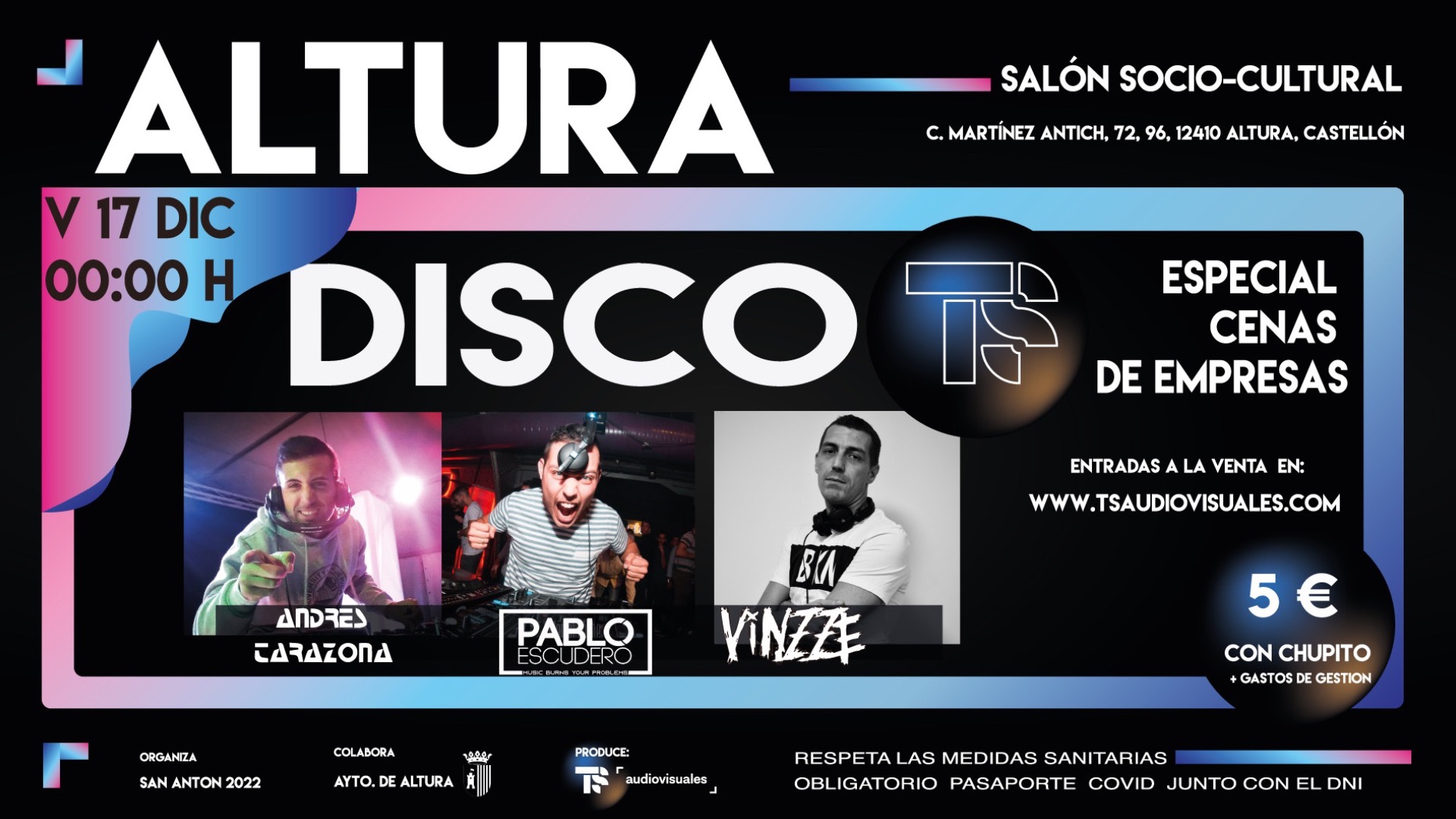 *CANCELADO* - Disco TS Especial Cenas de Empresas  image