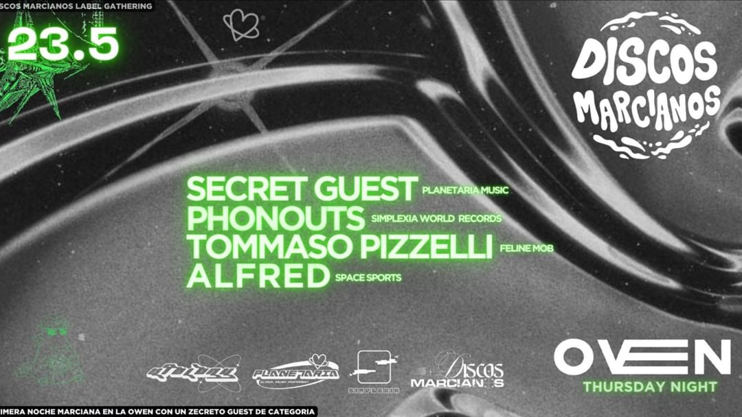 Cartel del evento Discos Marcianos: / Bar: Eli