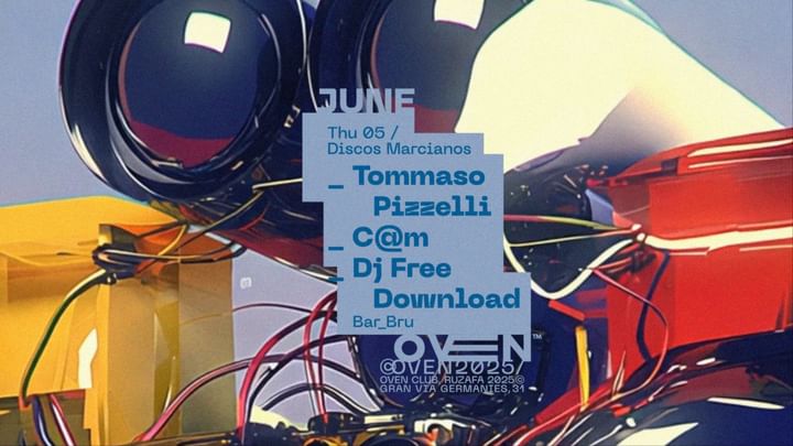 Cover for event: Discos Marcianos: TOMMASO PIZZELLI - C@M - DJ FREE DOWNLOAD / Bar: Bru 
