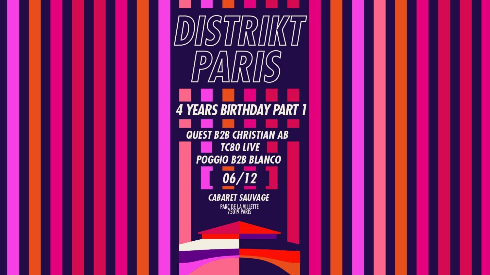 Distrikt Paris 4ans : Quest b2b Christian AB, TC80 Live image
