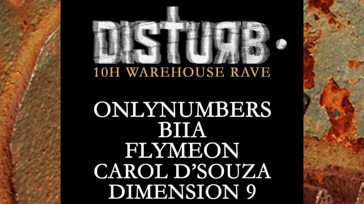 Cover for event: DISTURB Secret Warehouse 10h Rave