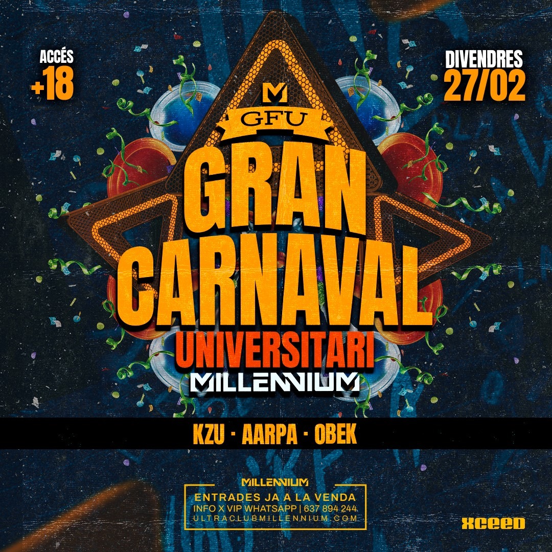 DIV 27/02 +18 GRAN CARNAVAL UNIVERSITARIA image