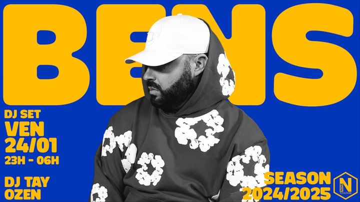 Cover for event: DJ BENS - VENDREDI 24 JANVIER 2025