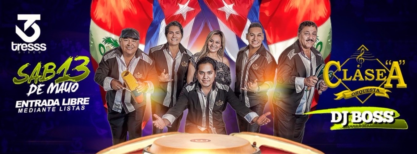 Dj BOSS ft Orq. Clase A - SÁB 13 // TRESSS Disco image