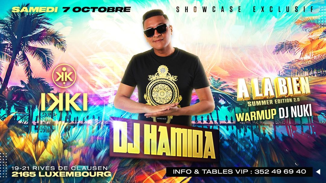 Cartell de l'esdeveniment DJ HAMIDA EN SHOWCASE - SAMEDI 7 Octobre @ IKKI