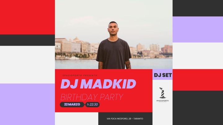 Cover for event: "DJ MADKID" - Birthday Party