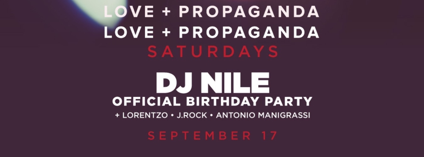 DJ Nile pres. by L+P Saturdays image